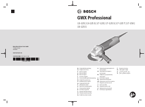 Használati útmutató Bosch GWX 13-125 Sarokcsiszoló