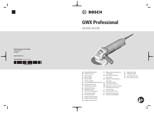 Návod Bosch GWX 14-125 Uhlová brúska