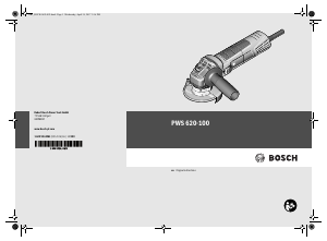 Manual Bosch PWS 620-100 Angle Grinder