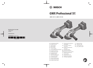 Посібник Bosch GWX 18V-15 C Кутошліфувальна машина