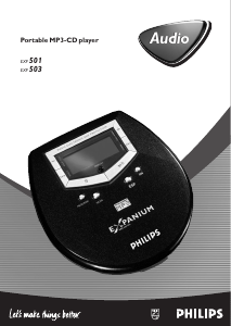 Bedienungsanleitung Philips EXP501 Discman