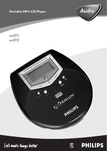 Mode d’emploi Philips EXP311 Lecteur CD portable