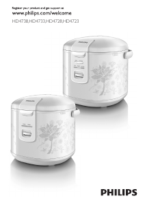 Manual Philips HD4733 Rice Cooker