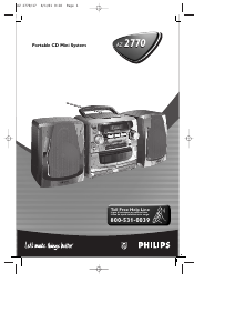 Manual de uso Philips AZ2770 Set de estéreo