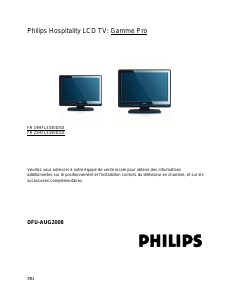 Mode d’emploi Philips 19HFL3330D Téléviseur LCD