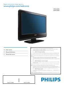 Mode d’emploi Philips 19PFL3504D Téléviseur LCD