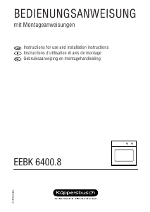 Bedienungsanleitung Küppersbusch EEBK 6400.8 MX Backofen