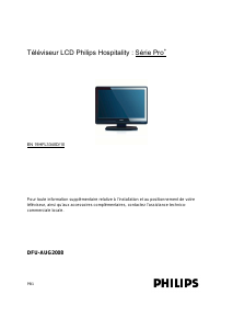 Mode d’emploi Philips 19HFL3340D Téléviseur LCD