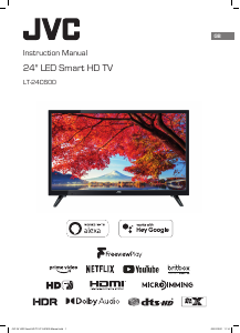 Manual JVC LT-24C600 LED Television