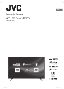 Manual JVC LT-48C770 LED Television