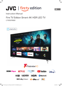 Manual JVC LT-65CF890 LED Television