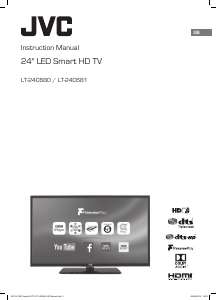 Manual JVC LT-24C680 LED Television