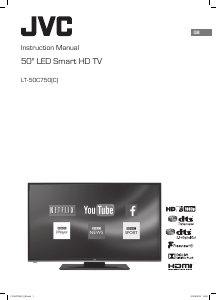 Manual JVC LT-50C750 LED Television