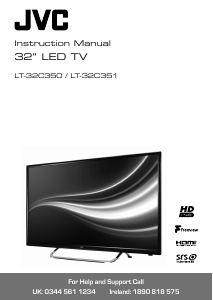 Manual JVC LT-32C350 LED Television