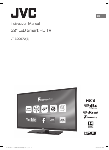 Manual JVC LT-32C672 LED Television
