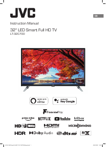 Manual JVC LT-32C700 LED Television