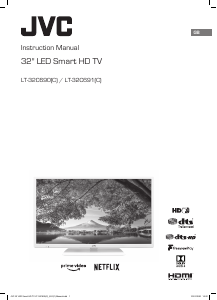 Manual JVC LT-32C690 LED Television