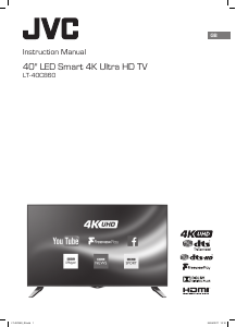 Manual JVC LT-40C860 LED Television