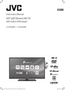 Manual JVC LT-24C686 LED Television