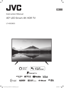 Manual JVC LT-40C800 LED Television