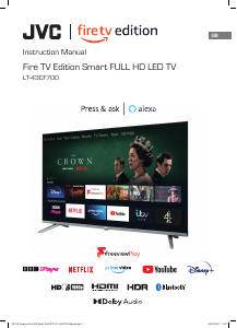 Manual JVC LT-43CF700 LED Television