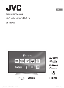 Manual JVC LT-40C790 LED Television