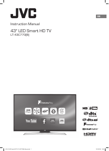 Manual JVC LT-43C770 LED Television