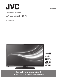 Manual JVC LT-32C740B LED Television