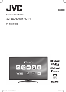 Manual JVC LT-32C780 LED Television