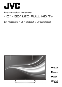 Manual JVC LT-40C551 LED Television