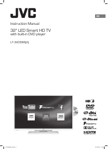 Manual JVC LT-32C666 LED Television