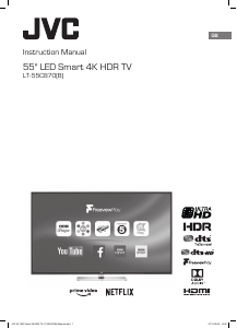 Manual JVC LT-55C870 LED Television