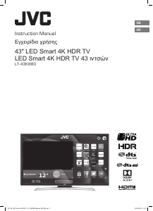 Manual JVC LT-43K880 LED Television