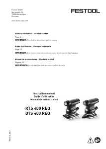 Manual Festool DTS 400 REQ-Plus Orbital Sander