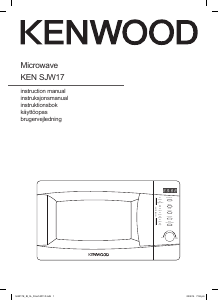 Manual Kenwood SJW17E Microwave