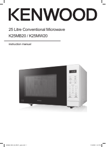 Manual Kenwood K25MW20 Microwave