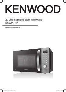 Manual Kenwood K20MCU20 Microwave