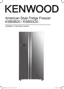 Manual Kenwood KSBSB20 Fridge-Freezer