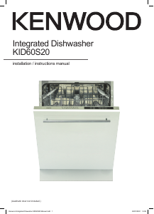 Manual Kenwood KID60S20 Dishwasher