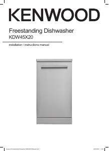 Handleiding Kenwood KDW45X20 Vaatwasser