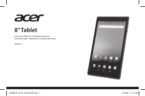 Bruksanvisning Acer ATAB821E Tablet