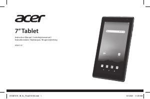 Brugsanvisning Acer ATAB721E Tablet