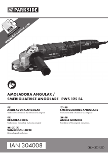 Manuale Parkside IAN 304008 Smerigliatrice angolare