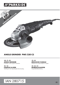 Manual Parkside IAN 280715 Angle Grinder