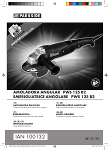 Manuale Parkside IAN 100132 Smerigliatrice angolare