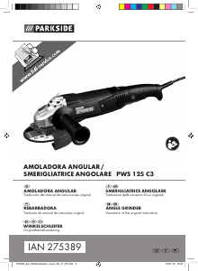 Manuale Parkside IAN 275389 Smerigliatrice angolare