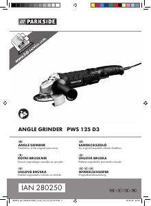 Manual Parkside IAN 280250 Angle Grinder