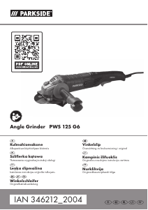 Instrukcja Parkside PWS 125 G6 Szlifierka kątowa