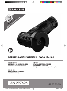 Manual Parkside PWSA 12-LI A1 Angle Grinder