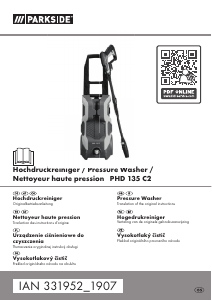 Manual Parkside PHD 135 C2 Pressure Washer